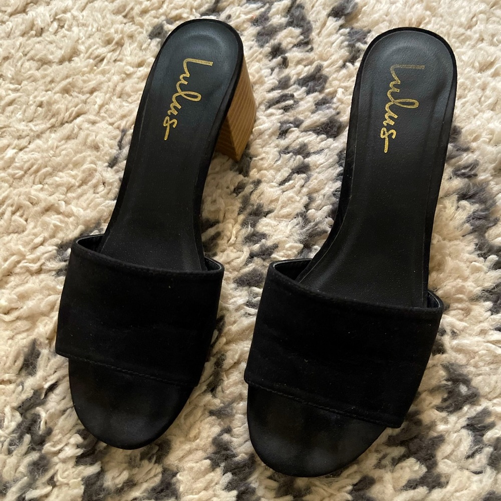Lulus black sandals